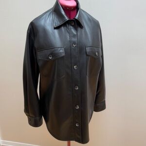 Wilfred Black Leather Jacket
